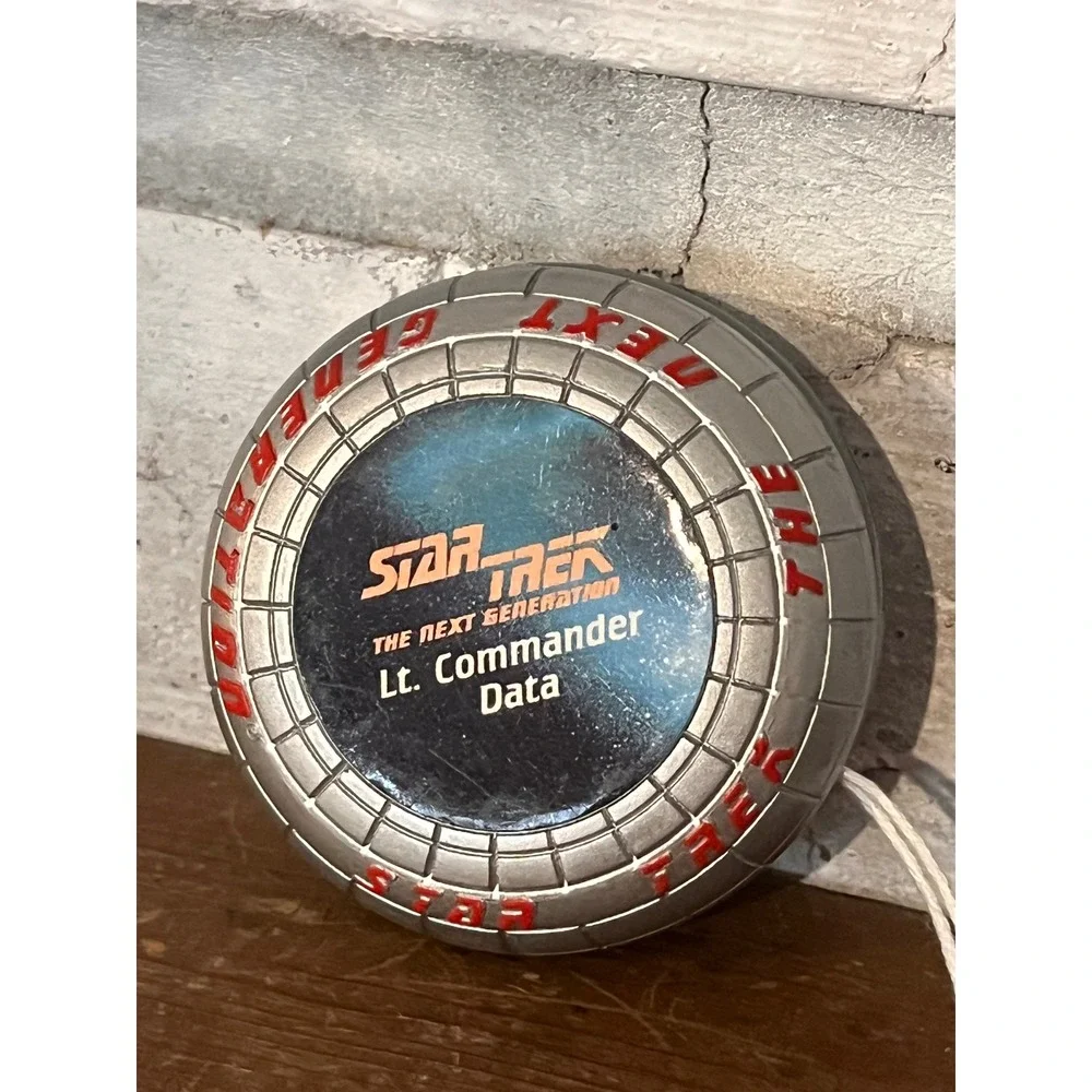 1992 Playmates Toys Star Trek Captain Jean-Luc Picard Action Figure & Data Yo-yo